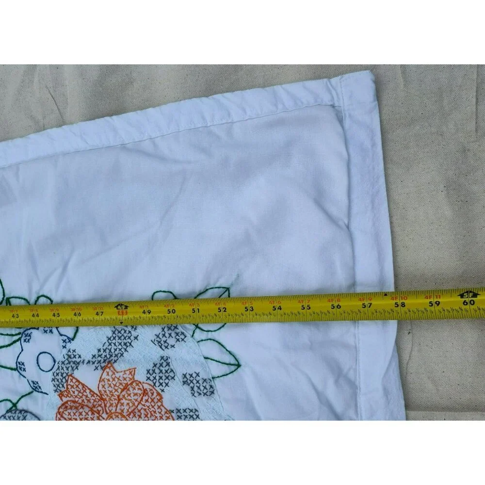 Handmade Baby Quilt Embroidered Prayer Angels Puppies Flowers Now I Lay 37